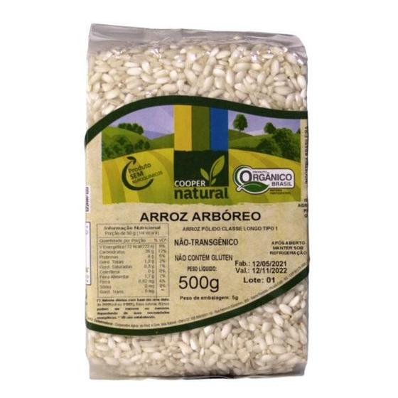 Imagem de Kit 2X: Arroz Arbóreo Polido Orgânico Coopernatural 500G