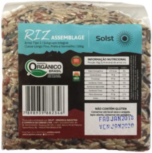 Imagem de Kit 2X: Arroz Riz Assemblage Orgânico Solst 500G