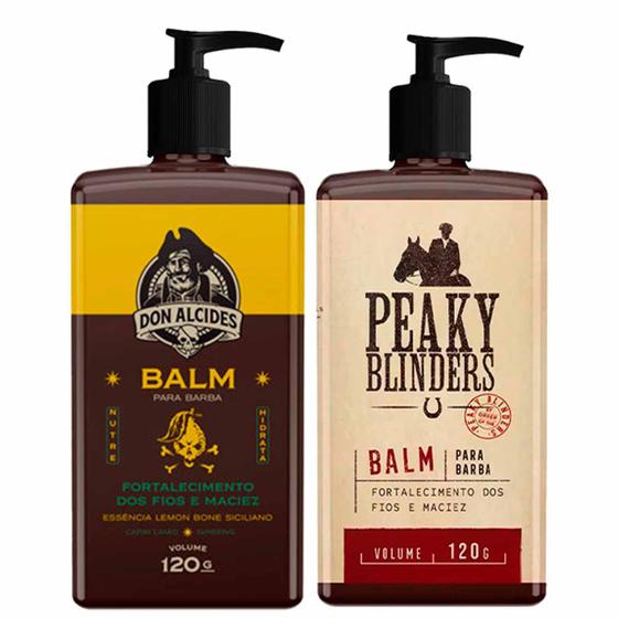 Imagem de Kit 2x Balm Barba Lemon Bone e Peaky Blinders Don Alcides