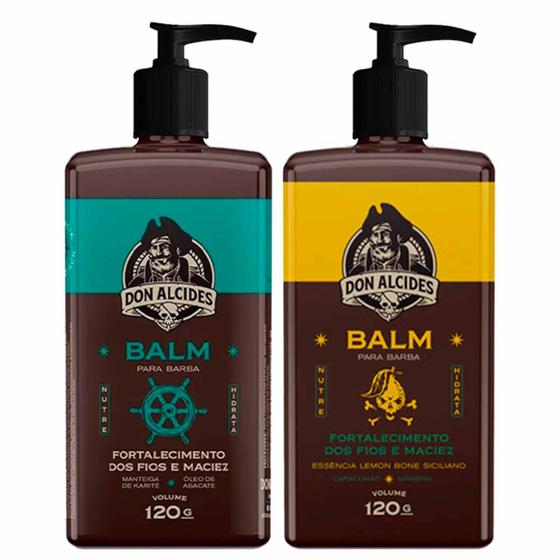 Imagem de Kit 2x Balm Calico Jack e Lemon Bone Para Barba Don Alcides