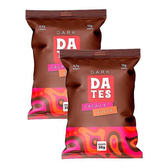 Imagem de Kit 2X: Barra Proteína Dark Cacau E Avelã Sem Açúcar Let'S