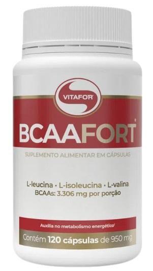 Imagem de Kit 2X: BCAA Fort 950mg Vitafor 120 Cápsulas