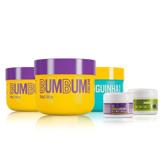 Imagem de Kit 2x BumBum Cream- Hidratante corporal 200g + Barriguinha Cream - Redutor de medidas 200g + Kit Travel Size (mini)