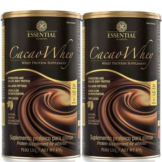 Imagem de Kit 2x Cacao Whey - (450g cada) - Essential Nutrition
