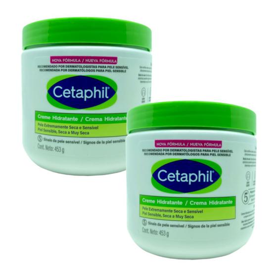 Kit 2x Cetaphil Creme Hidratante Corporal 453g Pele Seca Sensível Menor preço em Kit 2x Cetaphil Creme Hidratante Corporal 453g Pele Seca Sensível