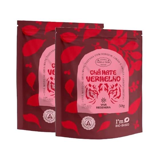 Imagem de Kit 2X: Chá Mate Vermelho Viva Regenera 50g