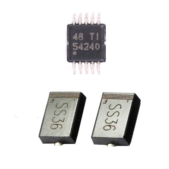 Imagem de Kit 2x Ci tps54240 smd circuito integrado + 4x Diodo 60v Ss36 Sk36 60v