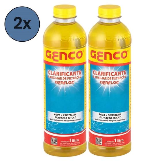 Imagem de kit 2x Clarificante Genfloc 1L - Genco