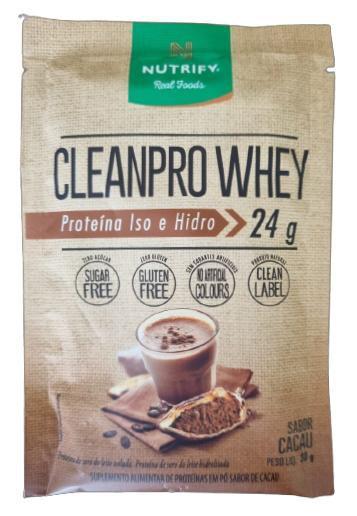 Imagem de Kit 2X: Cleanpro Whey Protein Isolado Cacau Nutrify Sachê 30g