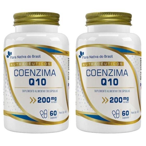 Imagem de Kit 2X Coenzima Q10 200Mg 60 Cápsulas - Flora Nativa