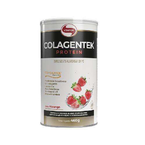 Imagem de Kit 2X: Colagentek Protein Colágeno Hidrolisado Morango 460G