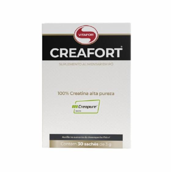 Imagem de Kit 2X: Creafort 100% Creapure Creatina 3G Vitafor 30 Sachês