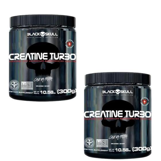 Imagem de Kit 2x Creatina Creaturbo 300gr Black Skull