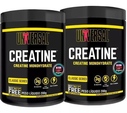 Imagem de Kit 2x Creatina pote 200g - Universal Nutrition