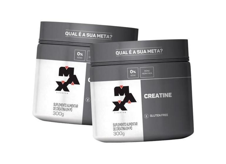 Kit 2X Creatina Titanium (300G) Max Titanium Menor preço em Kit 2X Creatina Titanium (300G) Max Titanium
