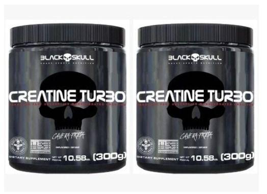 Imagem de Kit 2x Creatine Turbo 300g Black Skull