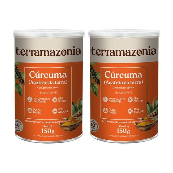 Imagem de Kit 2X: Cúrcuma Em Pó Premium Sem Glúten Terramazonia 150G