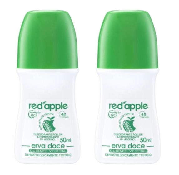 Imagem de Kit 2x Desodorante Roll-On Erva Doce 50ml - Red Apple
