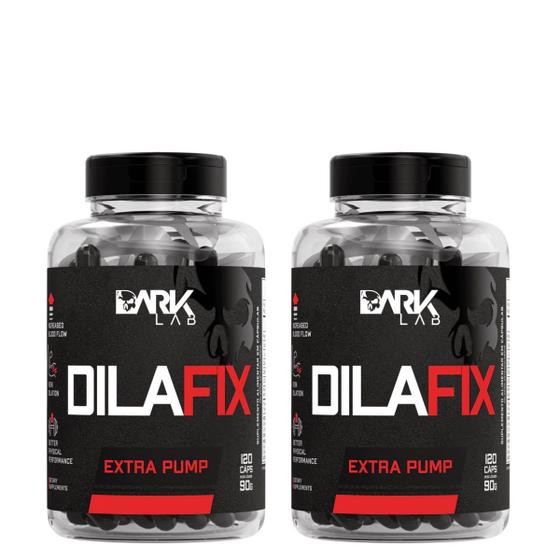 Imagem de Kit 2x Dilafix Extra Pump Vasodilatador 120 Capsulas Dark Lab