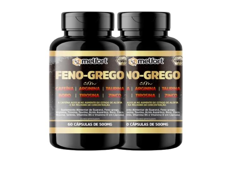 Imagem de kit 2x Feno-grego 500mg 60capsulas - Melfort B