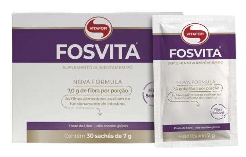 Imagem de Kit 2X: Fosvita Prebiótico 100% Fos 7G Vitafor 30 Sachês