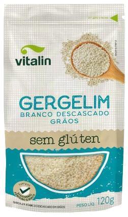 Imagem de Kit 2X: Gergelim Branco Descascado Sem Glúten Vitalin 120g