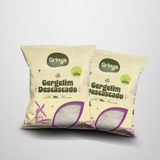 Imagem de Kit 2x Gergelim Descacado 200G Grings