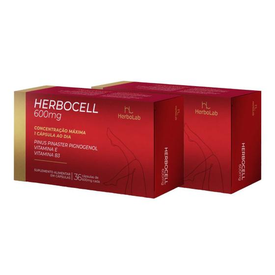 Imagem de Kit 2x HERBOCELL PINHO MARÍTIMO 36 CPS 600MG - HERBOLAB A