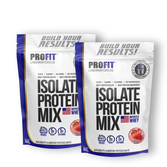 Imagem de Kit 2x Isolate Protein Mix Refil 900g Profit Laboratórios