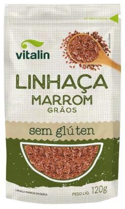 Imagem de Kit 2X: Linhaça Marrom Sem Glúten Vitalin 120g