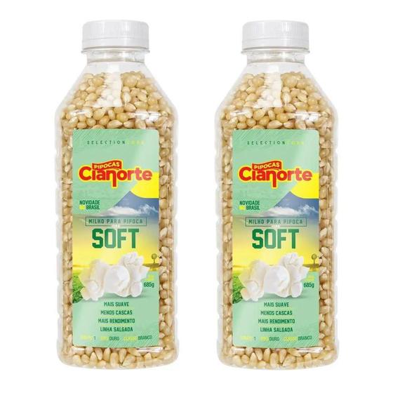 Kit 2x Milho Para Pipoca Tipo Soft - 685g - Pipoca + Suave Menor preço em Kit 2x Milho Para Pipoca Tipo Soft - 685g - Pipoca + Suave
