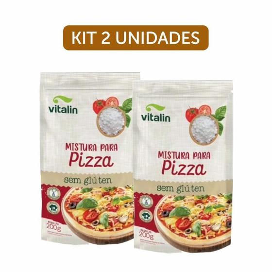 Imagem de Kit 2X: Mistura Para Pizza Sem Glúten Vitalin 200G