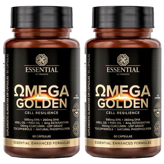 Imagem de Kit 2x Omega Golden - Cell Resilience - 60 Capsulas cada - Essential Nutrition