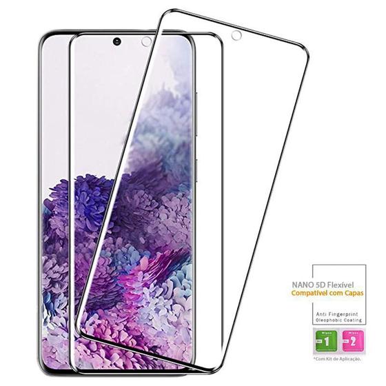 Imagem de Kit 2x Película 5D Flexível Samsung Galaxy S20 - Com Kit Aplicação