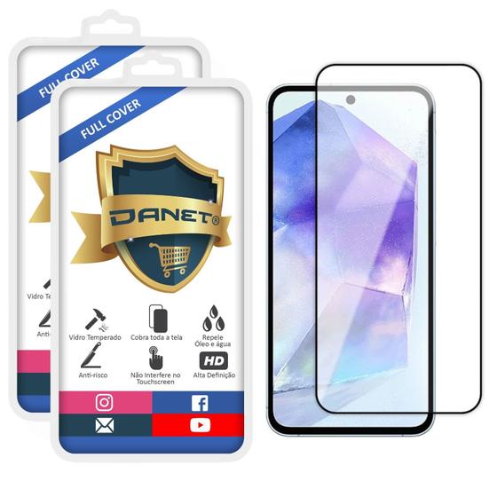 Imagem de Kit 2x Película De Vidro Temperado 3d Para Galaxy A55 Full