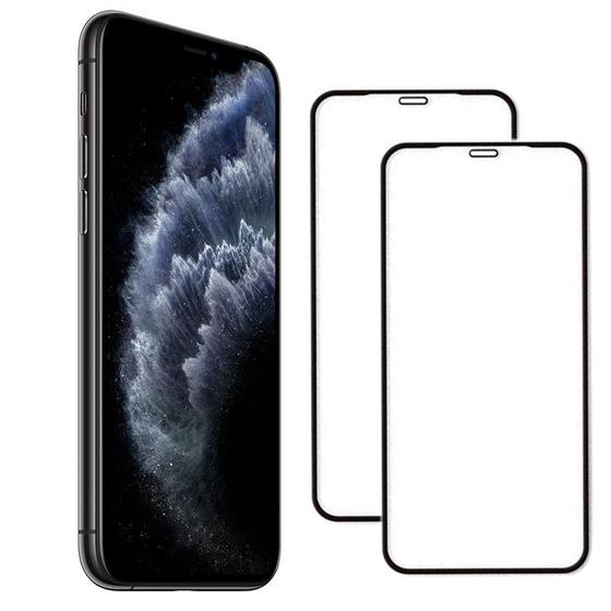 Imagem de Kit 2x Películas de Vidro 3D Compatível com Apple iPhone XS Max + Kit Limpeza