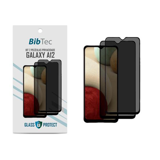 Imagem de Kit 2X Películas Privacidade 3D Anti Espião para Samsung Galaxy A12 Tela toda