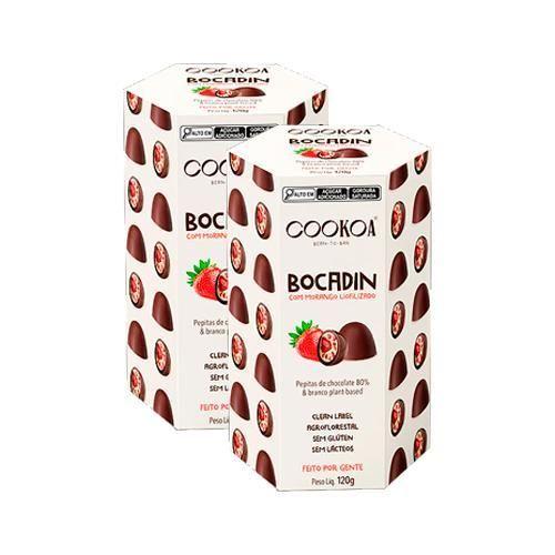 Imagem de Kit 2X: Pepitas De Chocolate Bocadin Com Morango Cookoa 120G