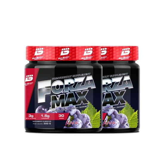 Imagem de Kit 2x Pré-Treino Termogênico Forza Max 300g - Bio Sport USA