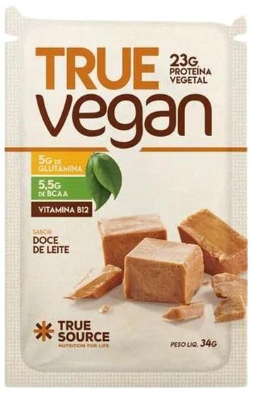 Imagem de Kit 2X: Proteína True Vegan Doce Leite Sachê True Source 34G