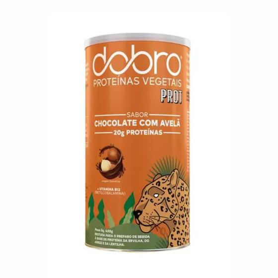 Imagem de Kit 2X: Proteína Vegana Chocolate com Avelã Dobro 450g