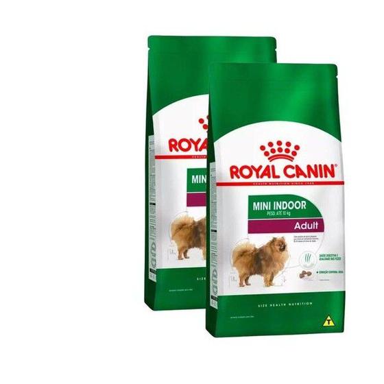 Imagem de Kit 2X Ração Royal Canin Mini Indoor Adult 7,5Kg