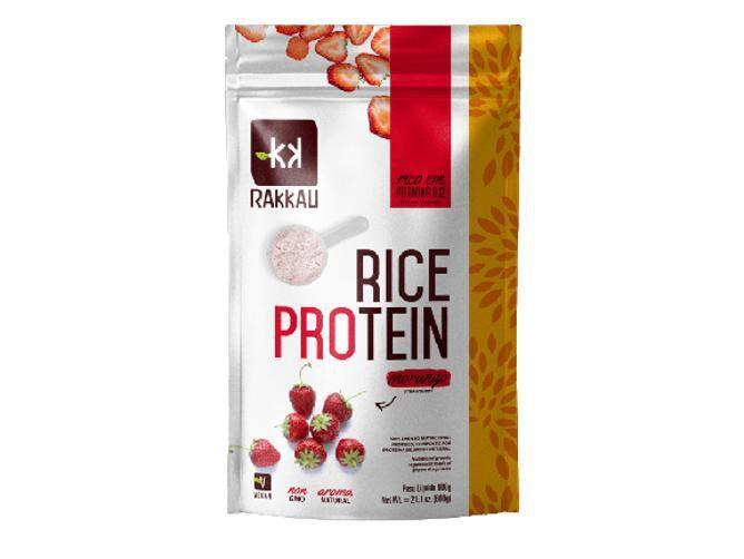Imagem de Kit 2X: Rice Protein Morango Vegana Rakkau 600G