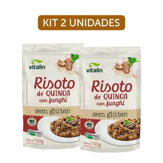 Imagem de Kit 2X: Risoto Quinoa Funghi Orgânico Sem Glúten Vitalin