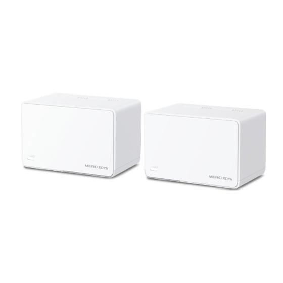Imagem de Kit 2x Roteador Mercusys Halo H80X Mesh WIFI6 AX3000 Dual Band - H80X C/2