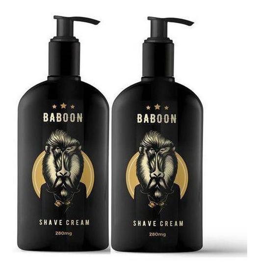 Imagem de Kit 2X Shave Cream Profissional - Creme De Barbear - Baboon