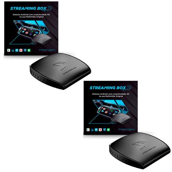 Imagem de Kit 2x Streaming Box Light 3gbRam 32GB Armazenamento Interface Desbloqueio USB Apps Carplay-Faaftech