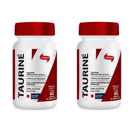 Imagem de Kit 2X Taurine 60 capsulas  Vitafor