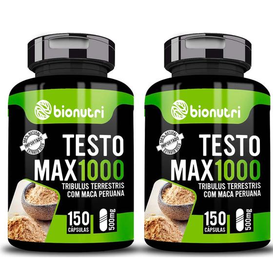 Kit 2x TestoMax 150 Cápsulas 500mg Bionutri Menor preço em Kit 2x TestoMax 150 Cápsulas 500mg Bionutri