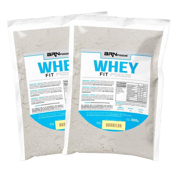Imagem de KIT 2x Whey Protein Fit Foods 500g - BRN Foods